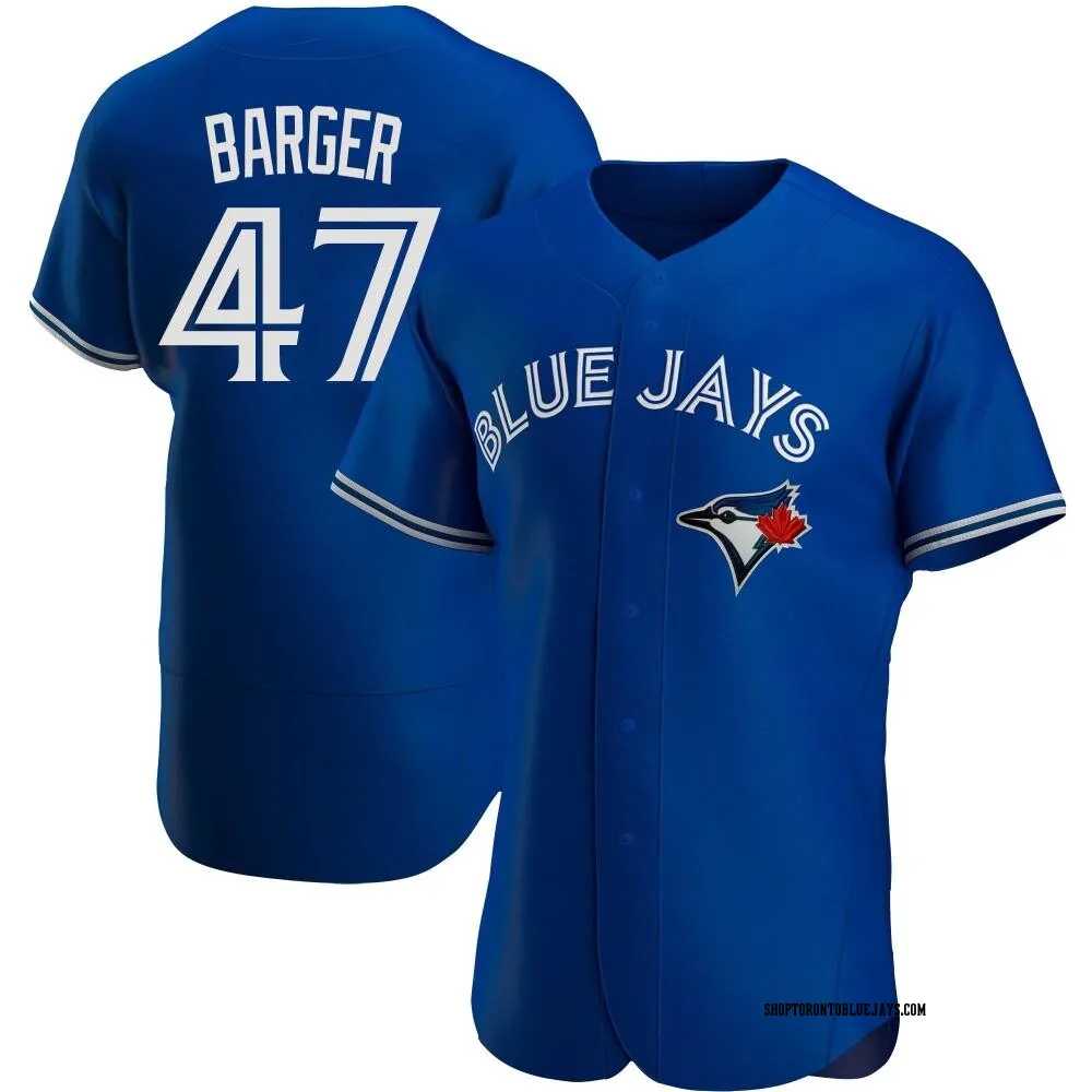 Mens Toronto Blue Jays #47 Addison Barger Blue Stitched MLB Cool Base Nike Jersey Dzhi